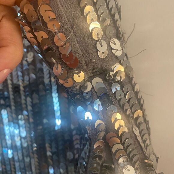 NWT ASOS Edition Mirrored Sequined Midi Skirt Sz 14 - Picture 8 of 12